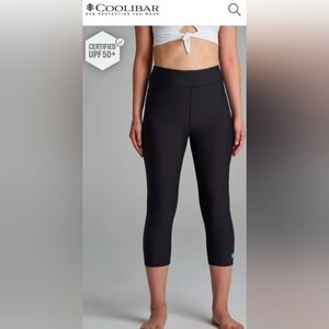 Coolibar Women's Black Swim Capris